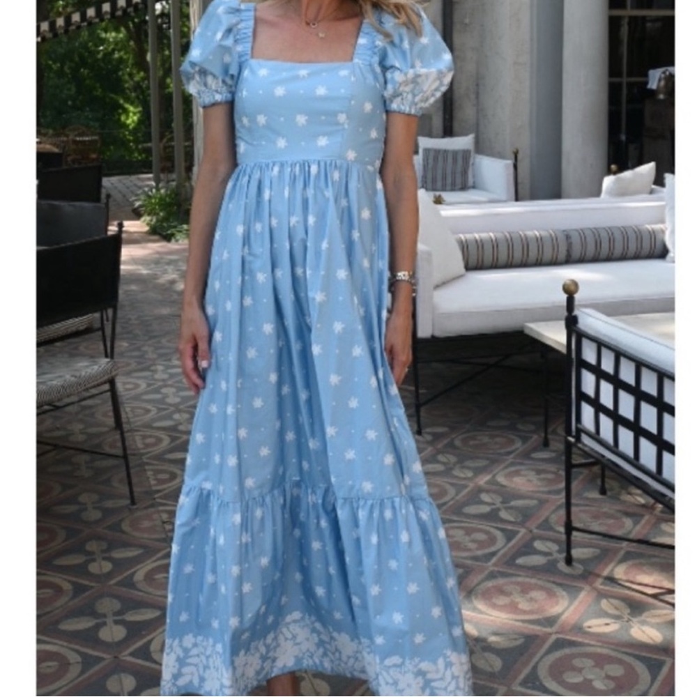 Mason's Daughter Blue puff sleeve maxi dress - Picture 2 of 8